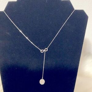 Elegant Silver Infinity Necklace